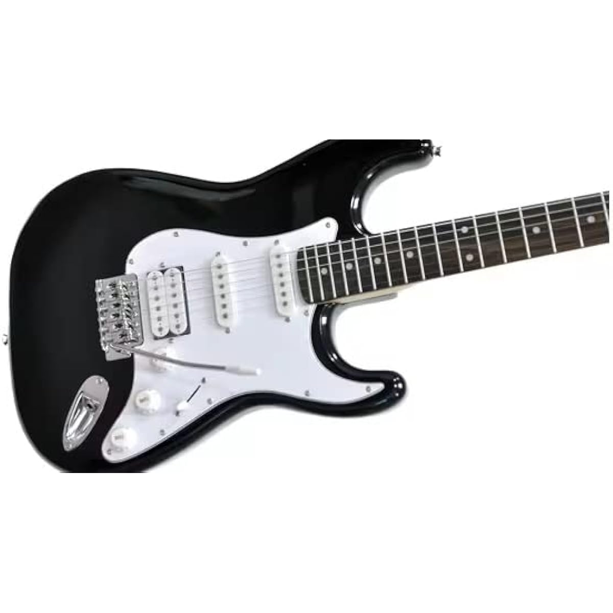 PLAYTECH Electric Guitar Stratocaster Type ST250 S-S-H Rose Black