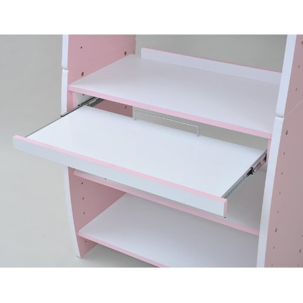 JK Plan 4WAY Computer Desk W75 White Pink CD-202