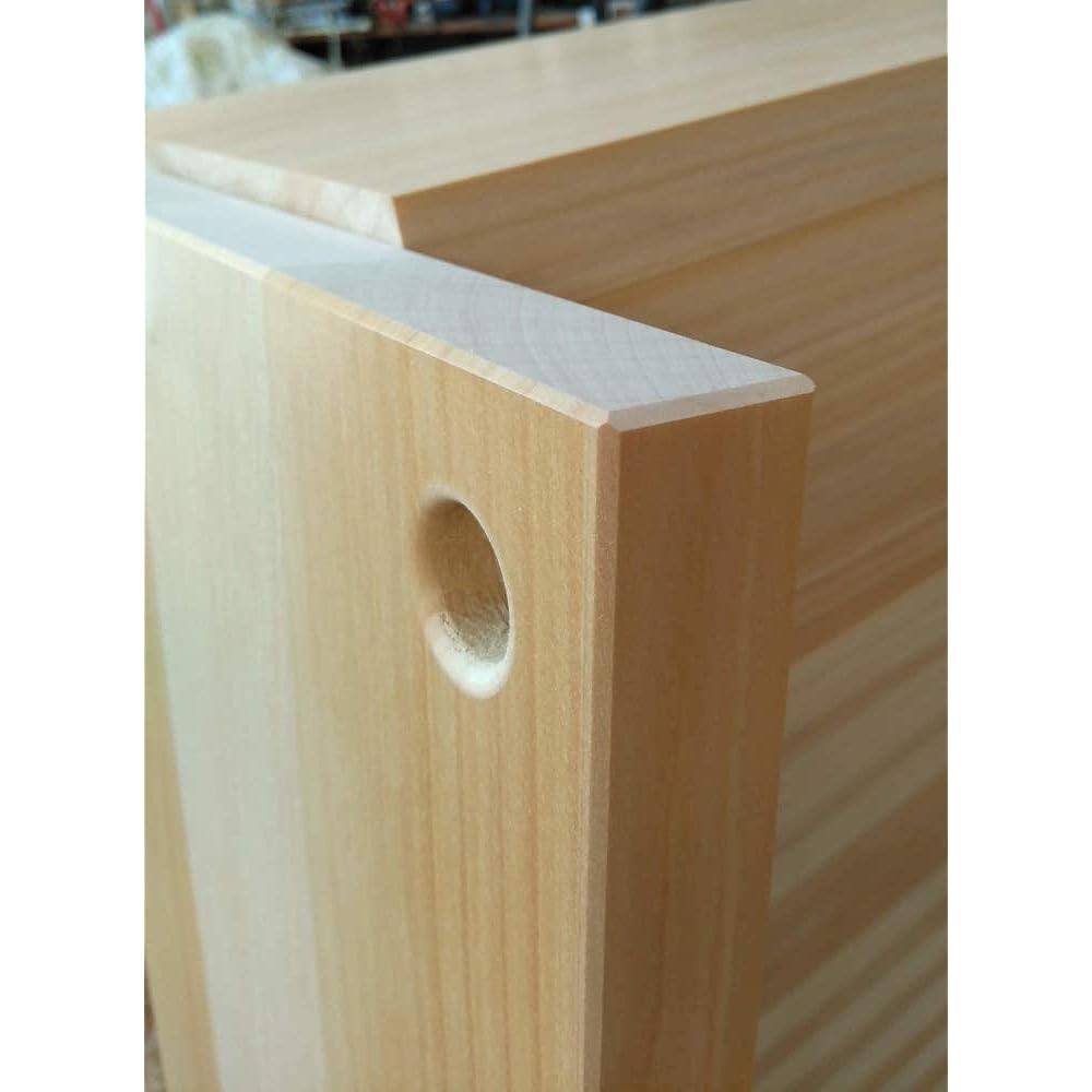 Katajiya Wooden Cutting Board Ginkgo Natural Wood Solid Wood Large Size [450 x 270 Thickness 30] ~ Re-sharpening Service Available ~