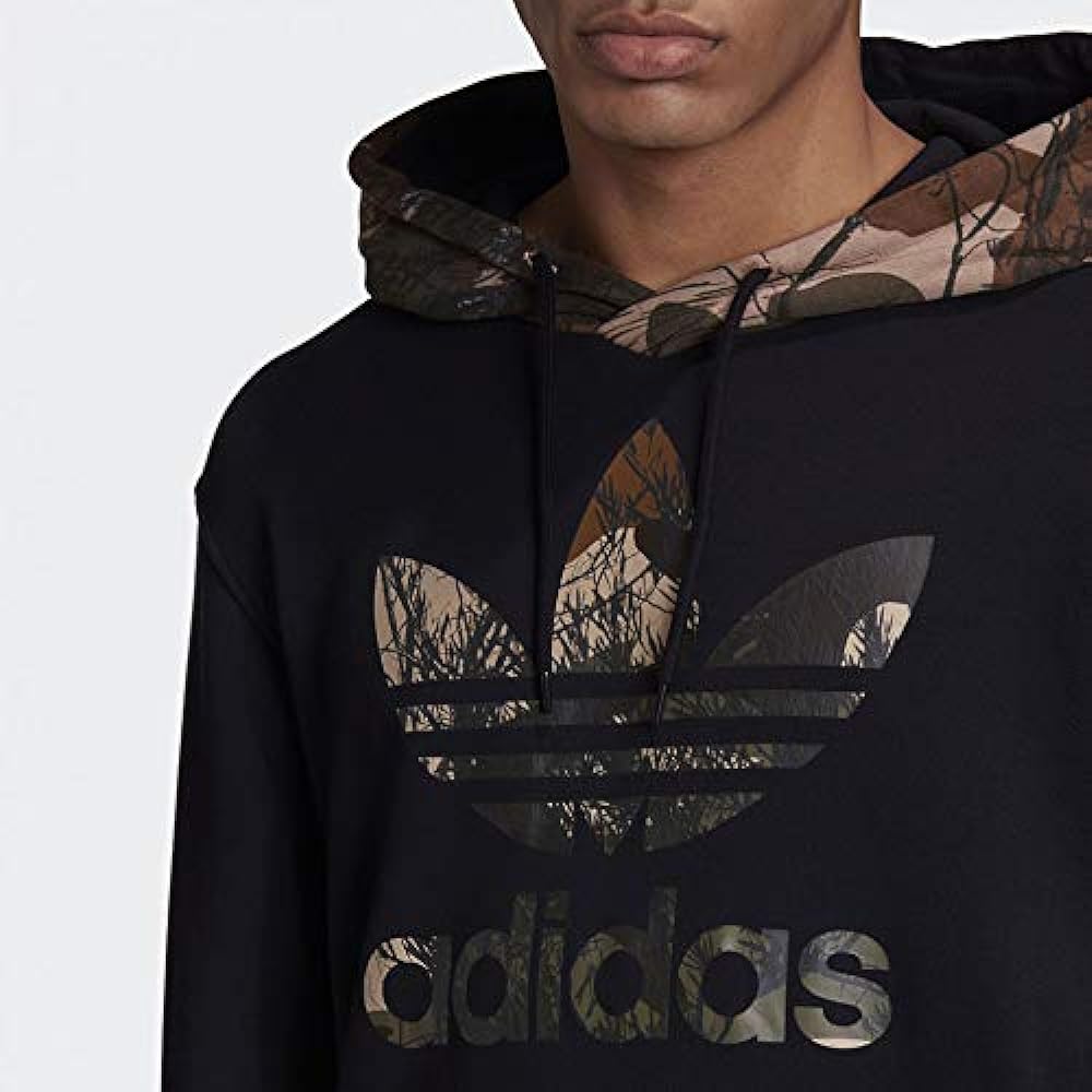 adidas Adidas Originals CAMO TREFOIL HOODIE Camouflage Pattern Trefoil Hoodie Sweat Parka