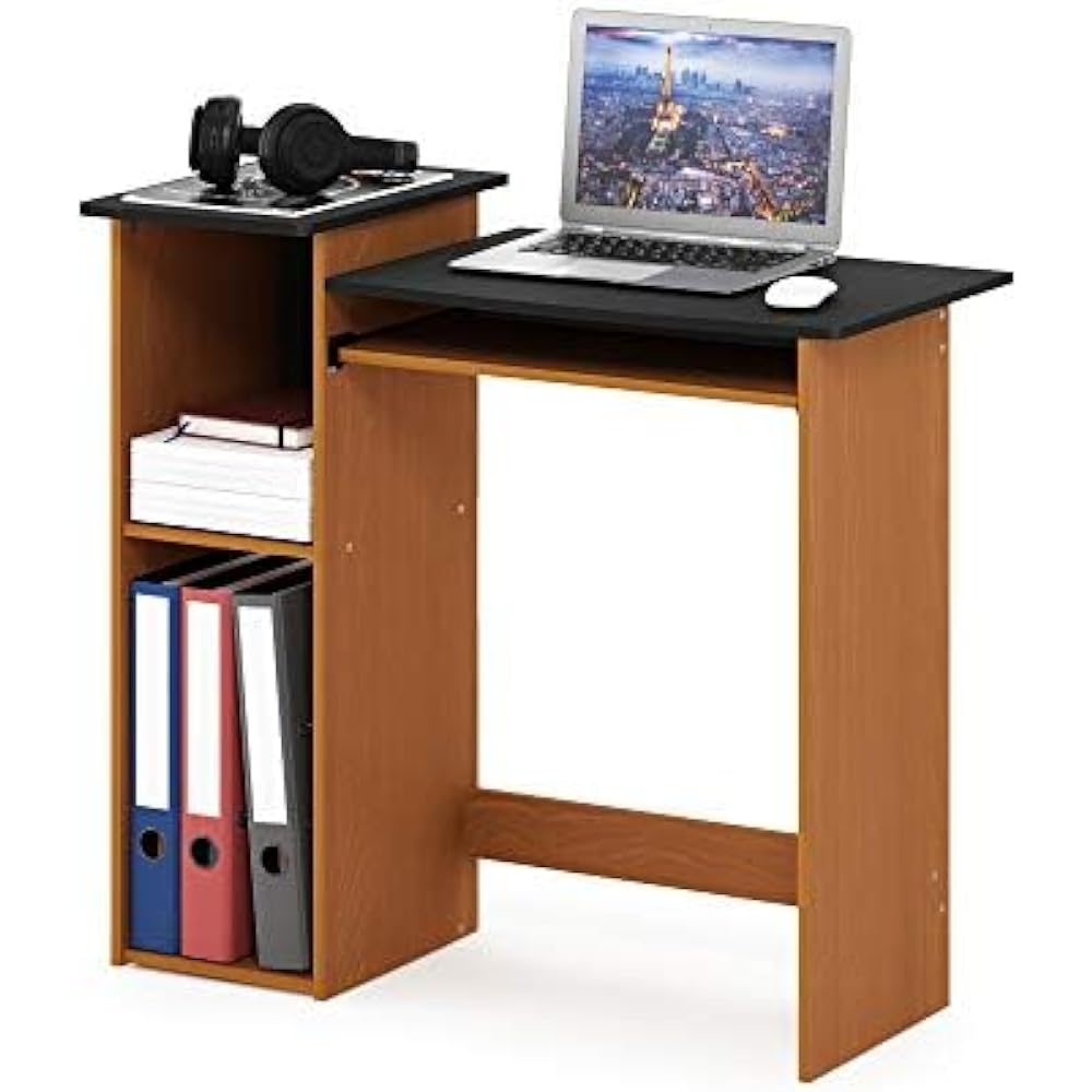 Furinno Econ Multipurpose Computer Desk Study Desk Color: Light Cherry/Black