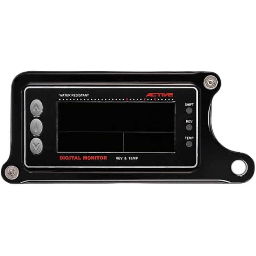 Woodstock Meter Stay B Type/Black Active Compact Rev/Temp/Speedometer ADC-00B-BK