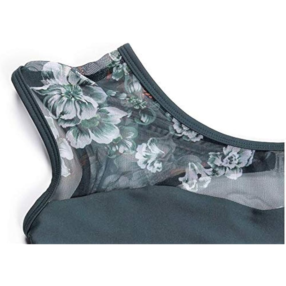 [Pro Dance] ProDance Floral Moss Green Gray Leotard Ballet Women's PLHA002A