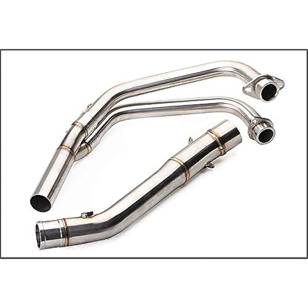 Motorcycle Exhaust Port Exhaust Pipe Intermediate Pipe Compatible with YAMAHA YZF-R3R25 Inlet 50.8mm