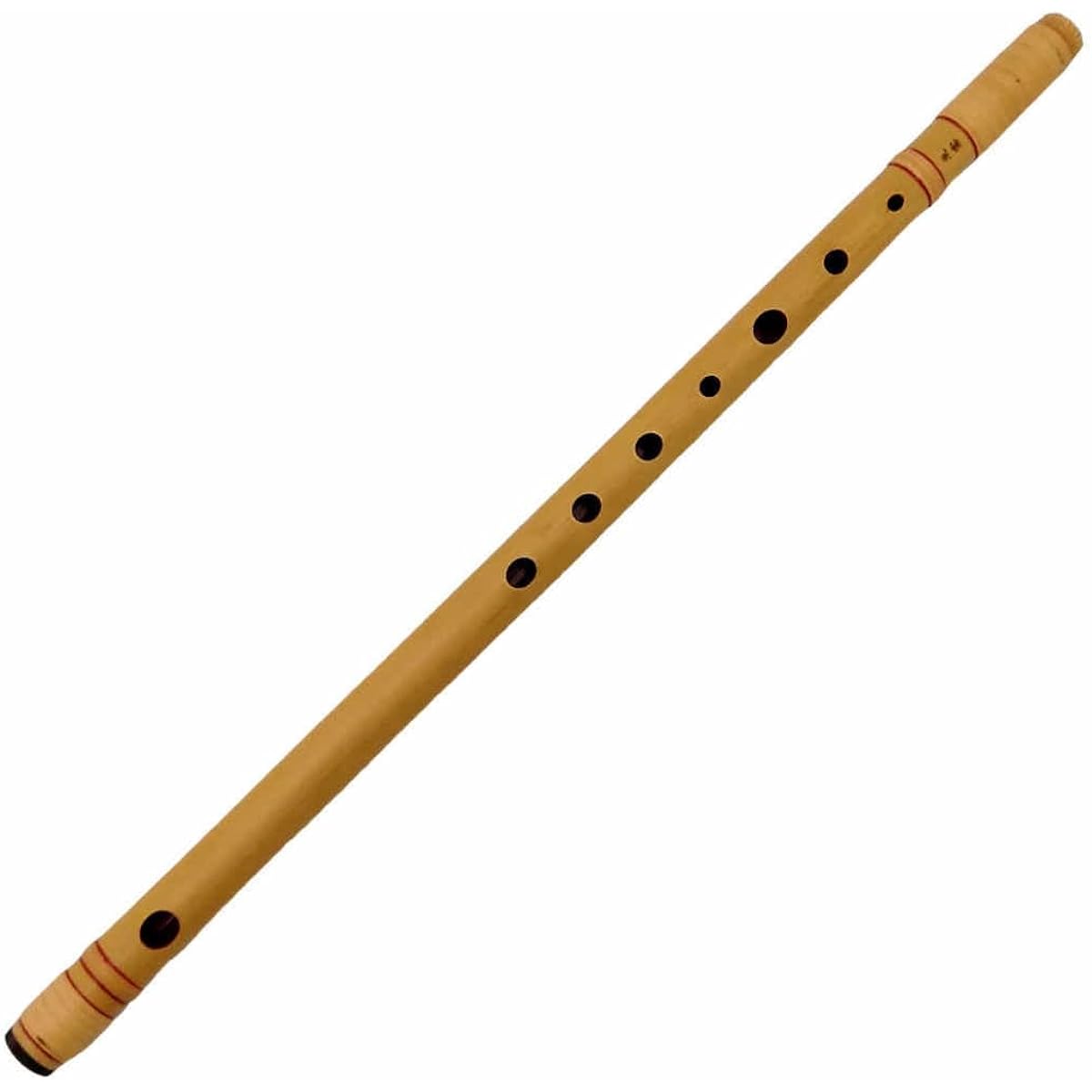 Shinobue Shinonome, double-wrapped rattan, 7 holes, 6-tone, bamboo, Western-style Shinobue