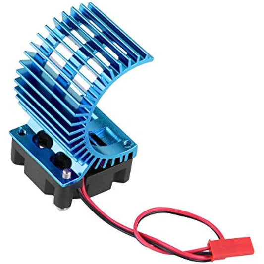 Tbest Motor Heatsink RC Car 540/550 Motor Heatsink with Cooling Fan Compatible with 1/10 Scale Electric RC Model Car