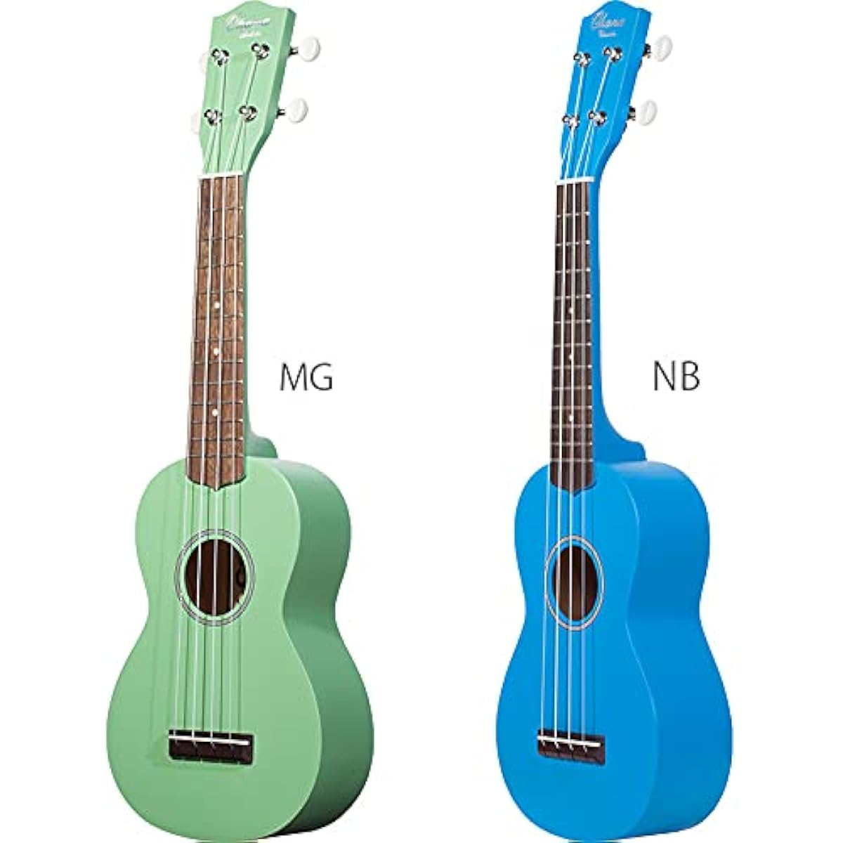 Ohana Ukuleles Soprano Size Mahogany SK-10 NB Neon Blue