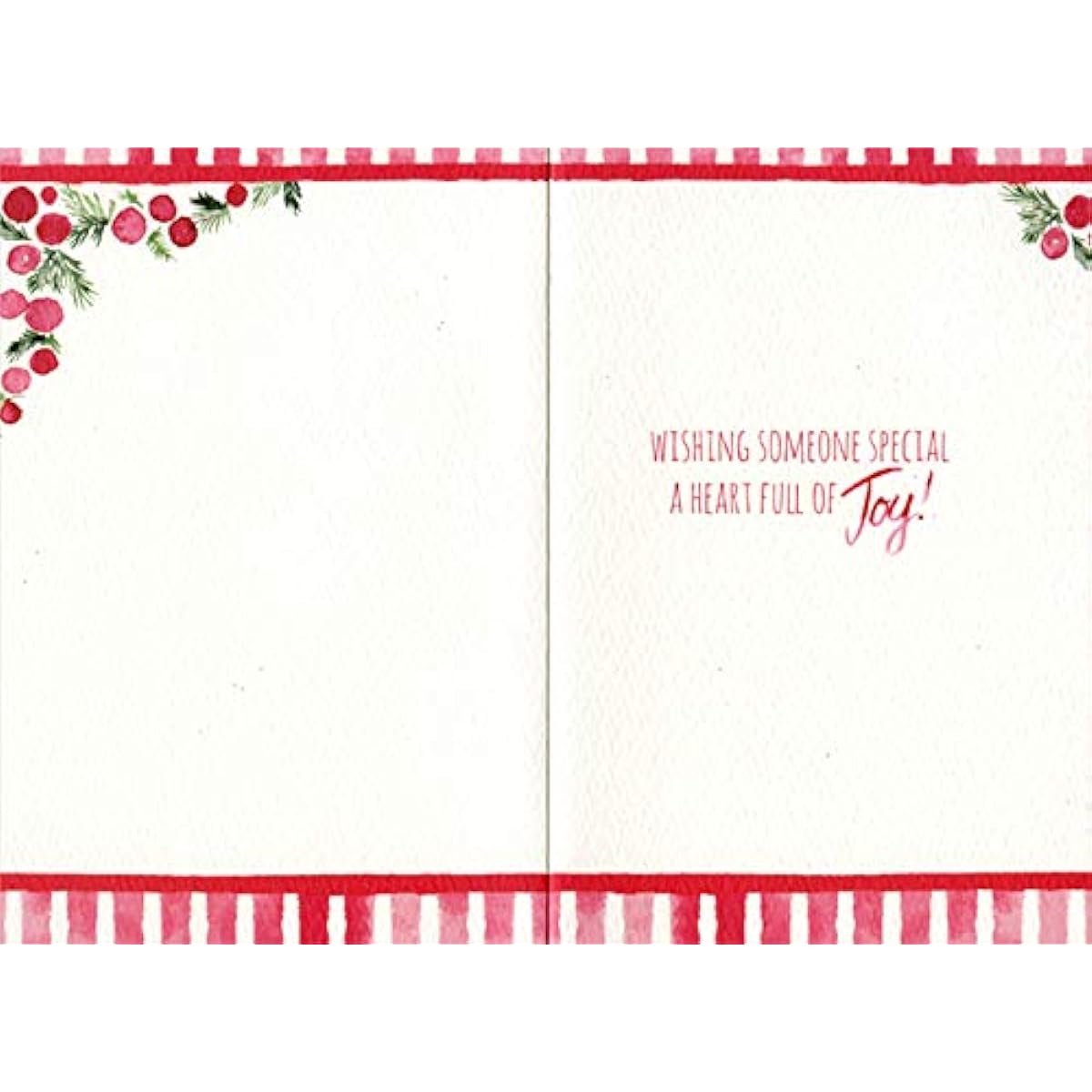 Pictura Heart Shaped Pine Needles and Berries: Joyful Christmas Card for Someone Special