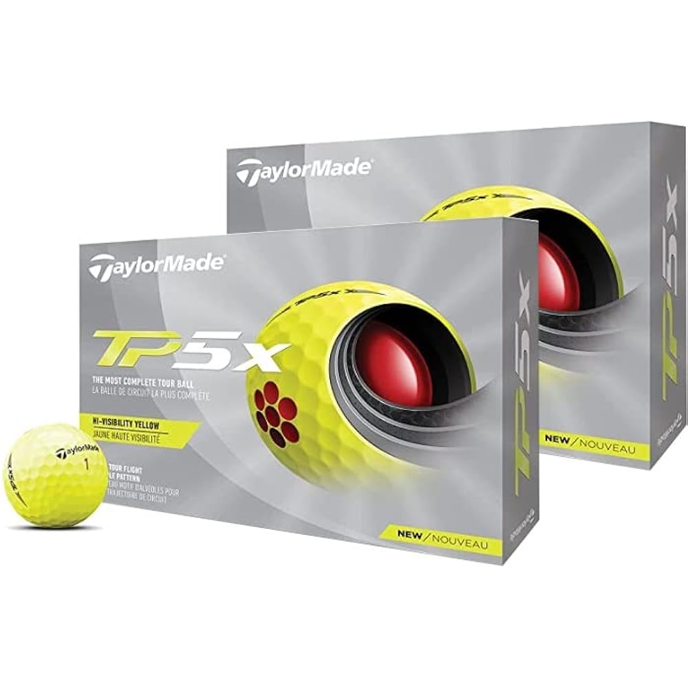 TAYLOR MADE TP5x Golf Ball 5 Piece 2021 Model N0803101 Yellow