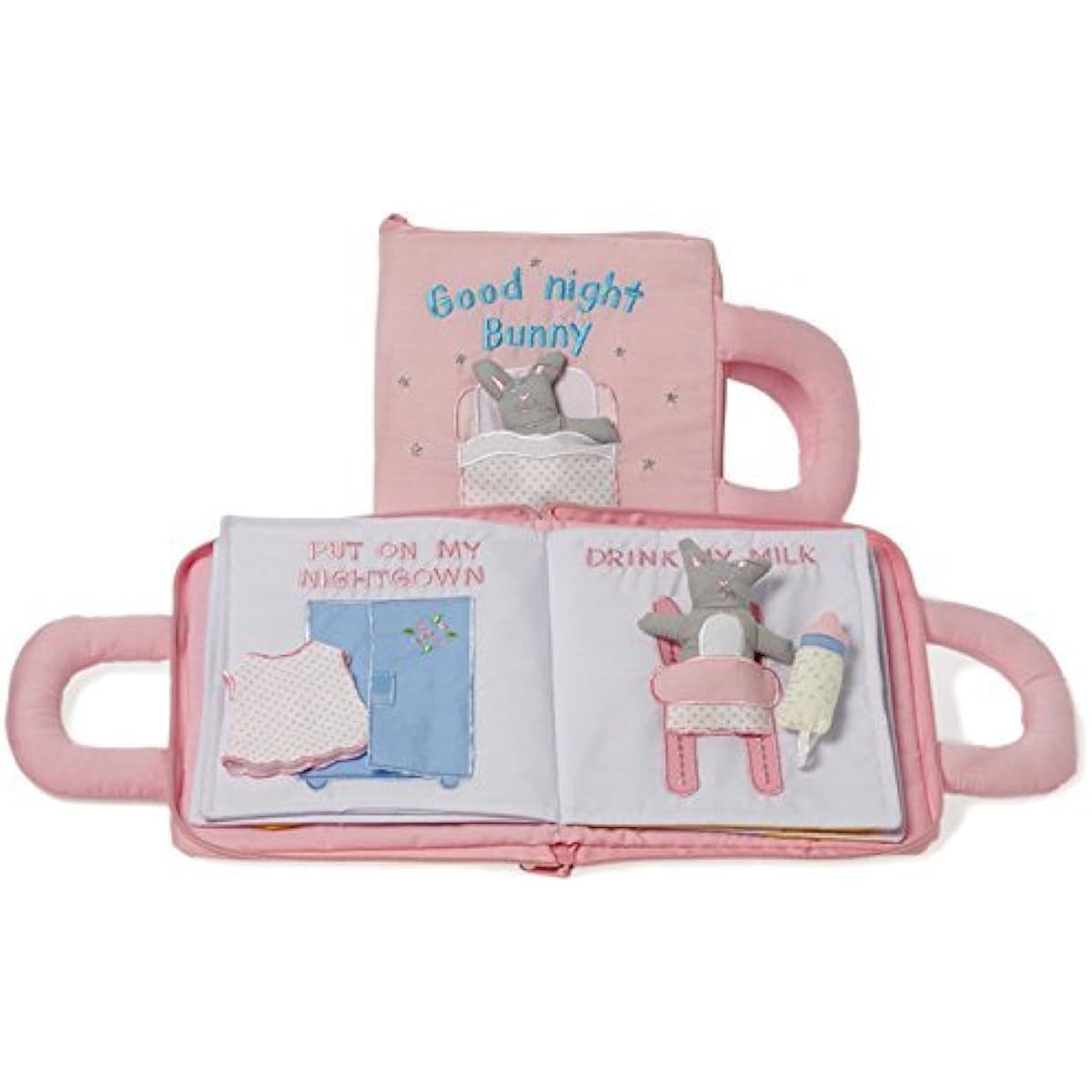 Oskar&Ellen (Oskar & Ellen) Cloth Picture Book Good Night Book Pink (Rabbit) [OE1024]