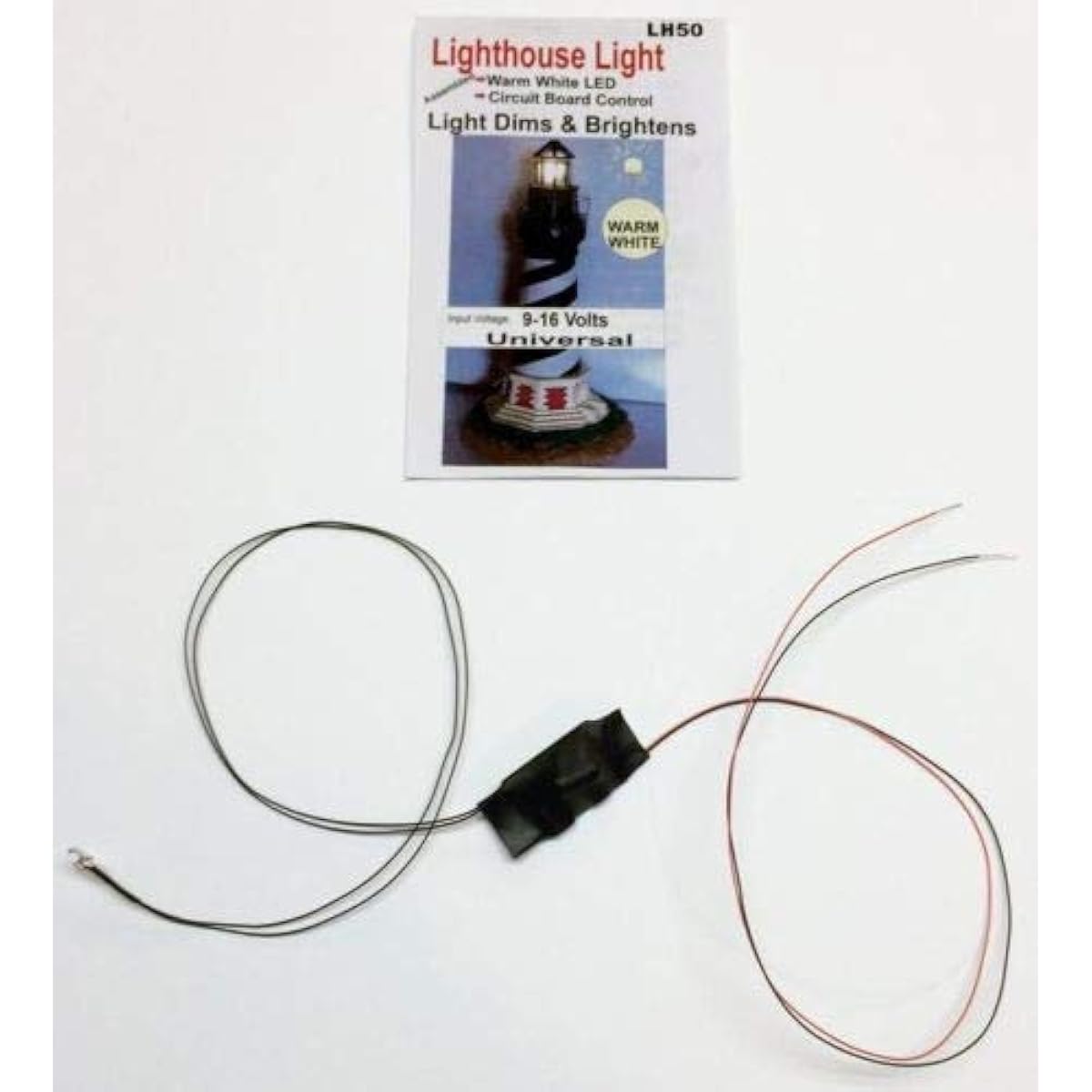 Evan Designs Lighthouse LED Light - Bring your model lighthouse to life with bright and dim circuits - Warm White and Cool White Colors (Warm White, 5mm)