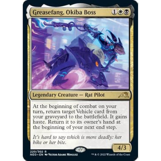 Magic: The Gathering - Greasefang Okiba Boss (220) - Foil - Kamikawa: Neon Dynasty