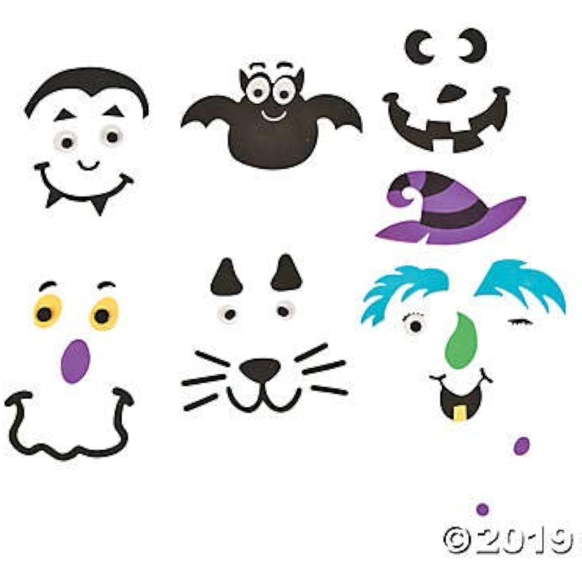 Little Pumpkin Face Craft Kit - Enough for 12 Pumpkins - Crafts for Kids and Fun Home Activities.
