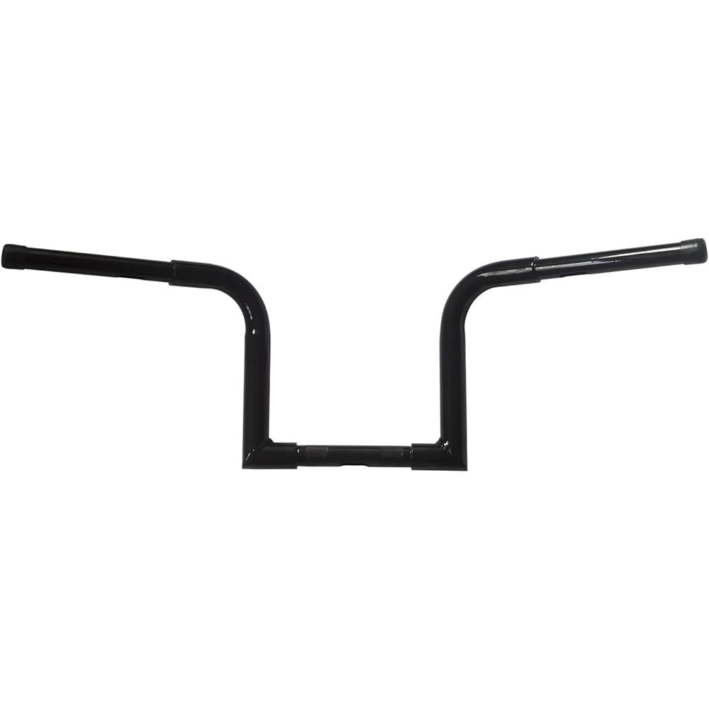 10" Rise 1-1/4" Handlebar Fat Ape Hanger Harley Sportster 883 1200 Softail Dyna Touring Chopper Chubby Custom (Gloss Black)