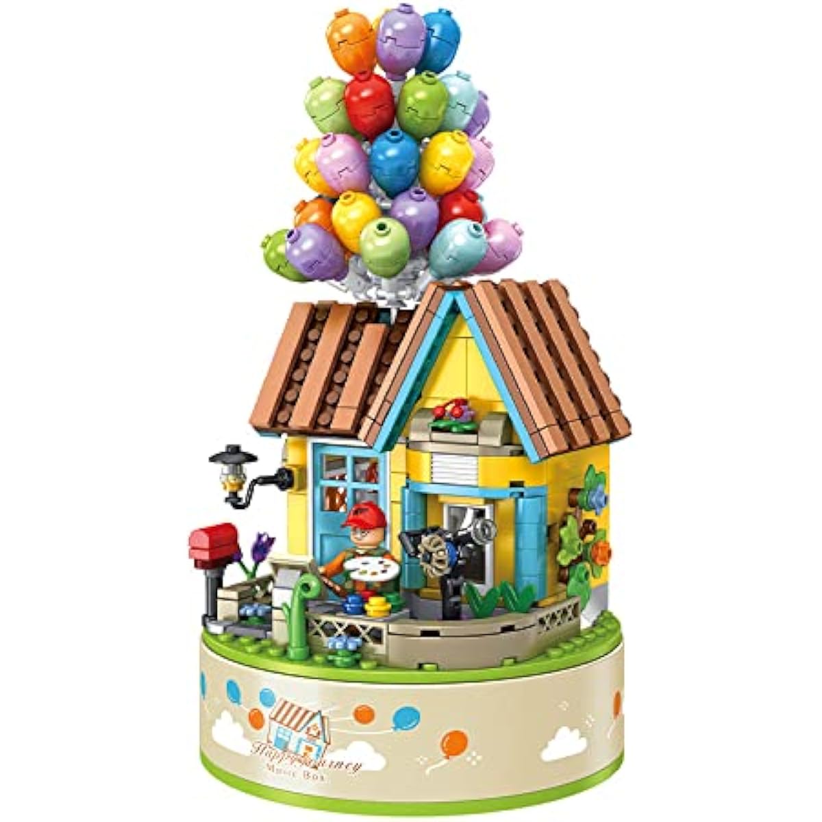 NeoLeo Balloon House Music Box Building Blocks Set (528 Pieces) Building Construction Set Gift for Kids and Adults -NL6014