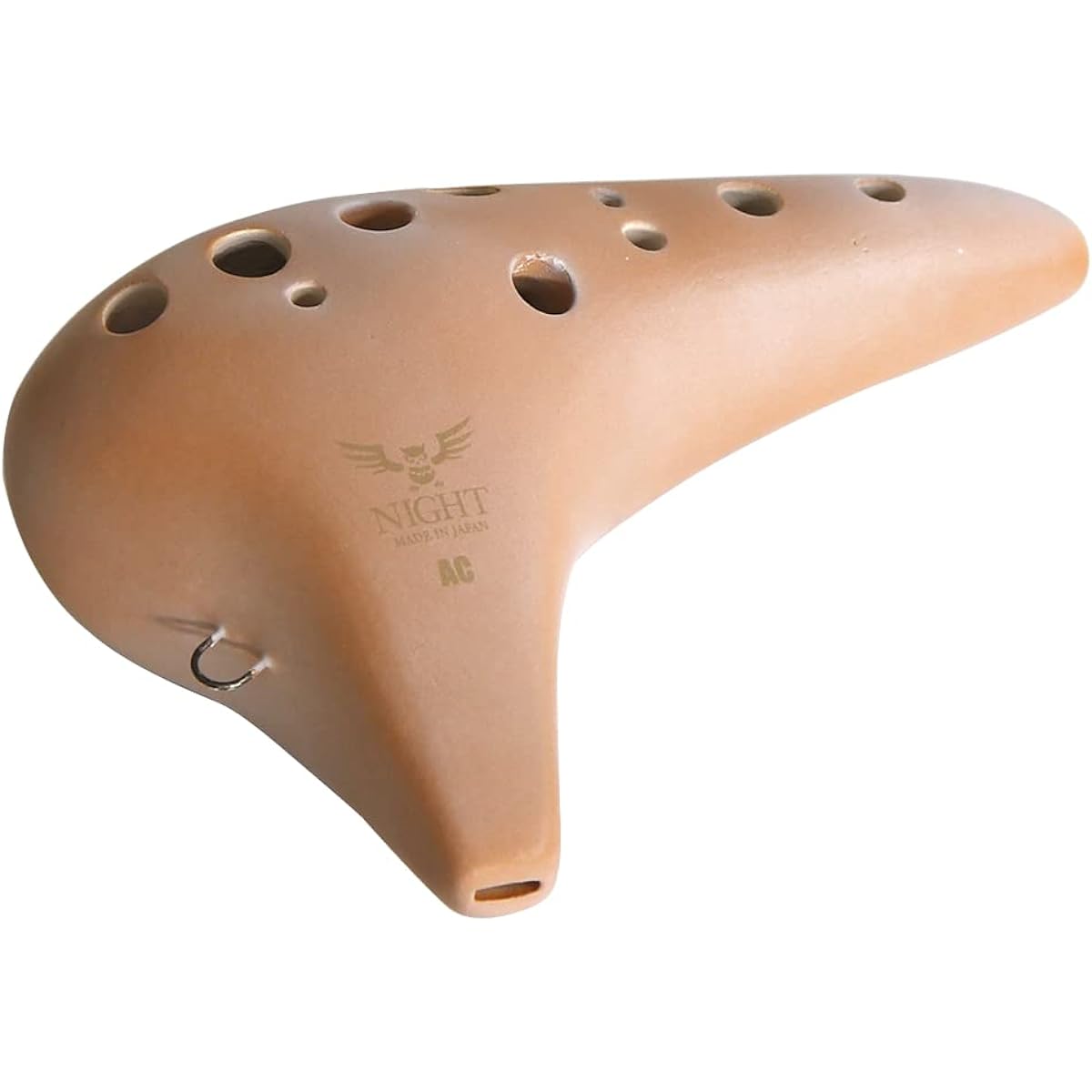 NIGHT Ocarina Night Tone (shirabe) Alto C Tone S-ACPB Kara (Pale Brown)