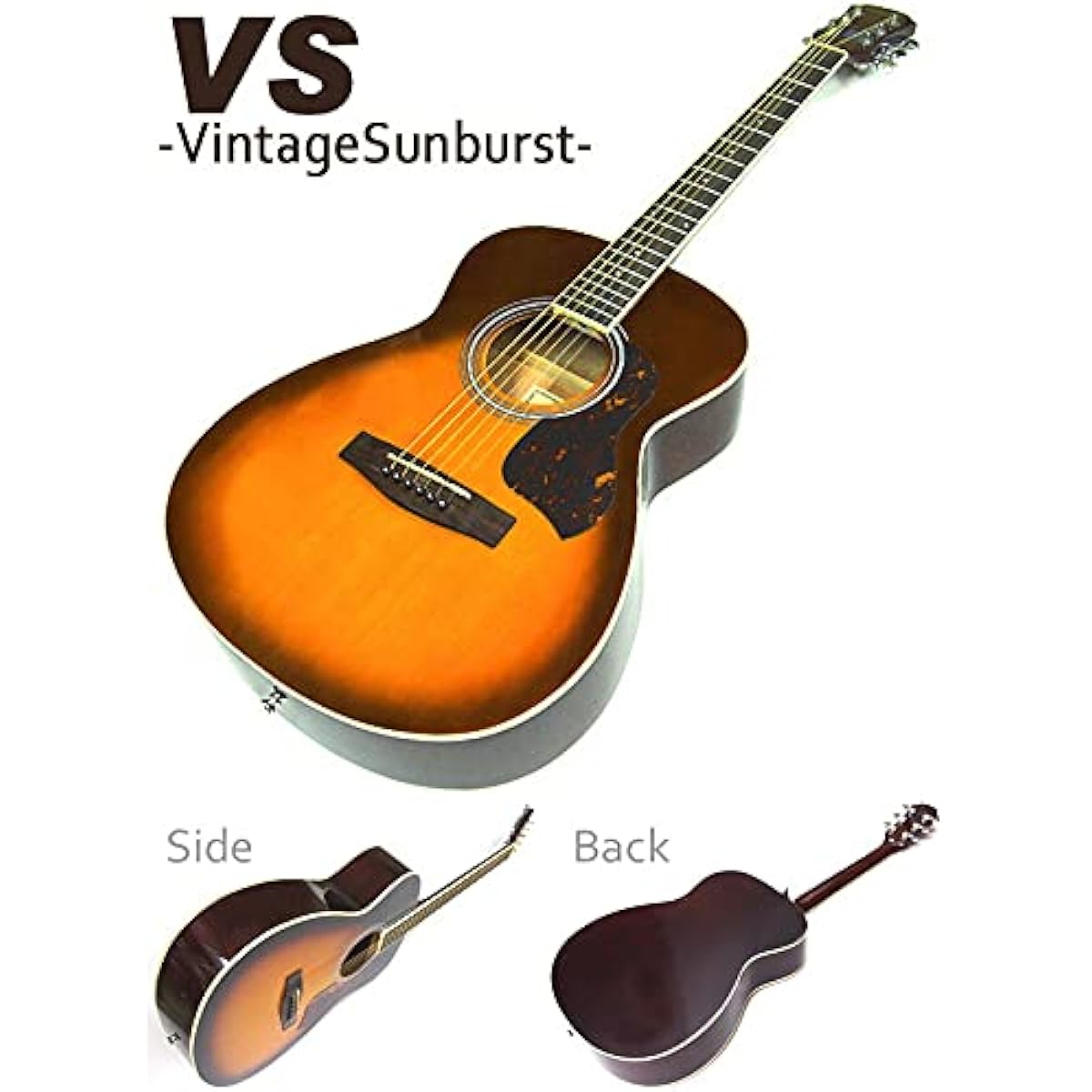 Acoustic guitar beginner's super introductory 9-piece set Legend FG-15 CST tortoiseshell pickguard specification S-VS [98765]