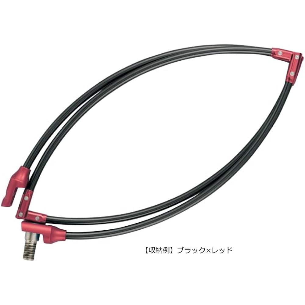 Gamakatsu G Ash frame (four-fold rigiduralumin) GM835 Black/Red 40cm
