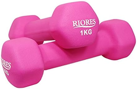 RIORES Color dumbbell set of 2 1kg/2kg/5kg/6kg/8kg