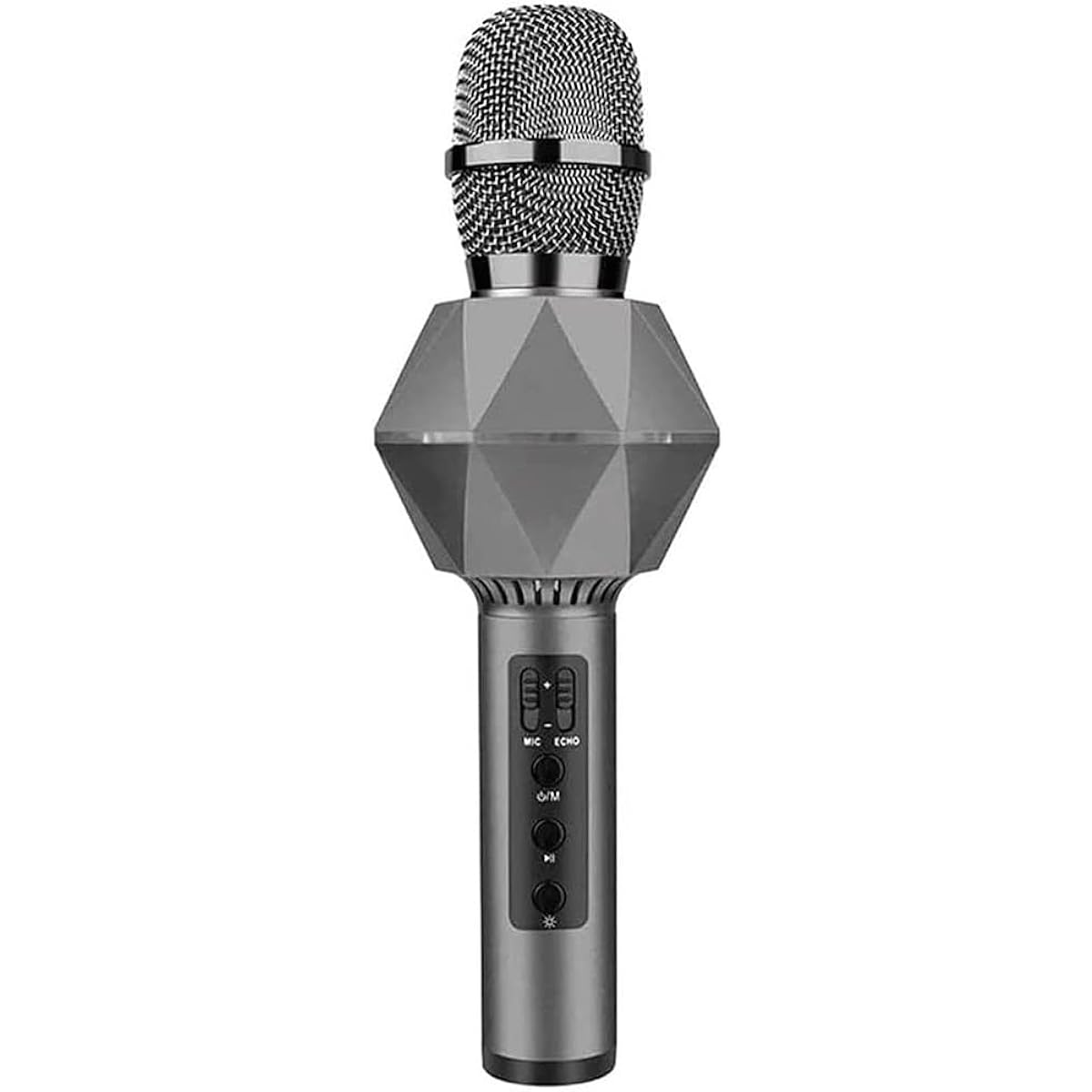RMENST Microphone, Portable Karaoke Machine Microphone Speaker Birthday Home Party Portable Handheld Machine (Color: Black)
