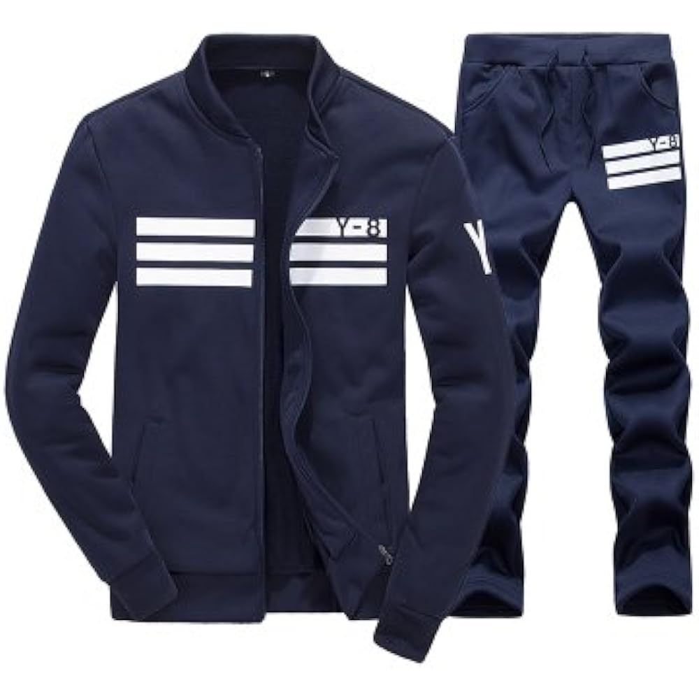 [Nail39] Jersey top and bottom set, men's sports training wear, outdoor, stylish, exercise, room wear, brushed lining, autumn, winter, spring