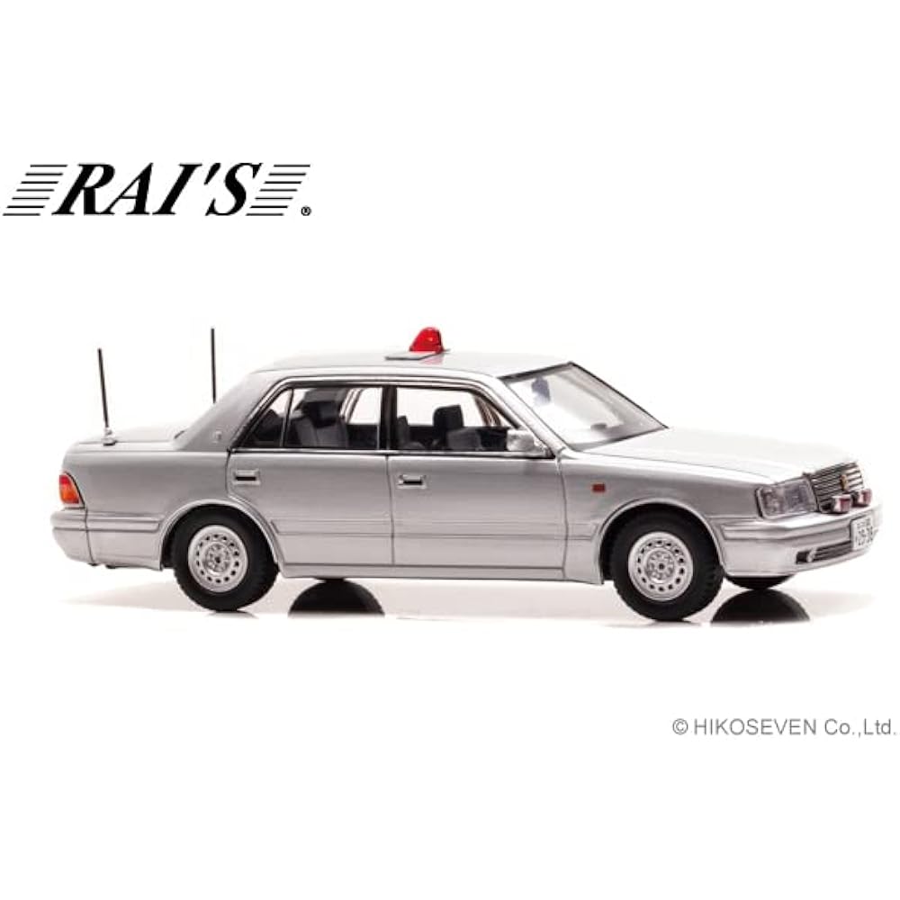 RAI'S 1/43 Toyota Crown (JZS155Z) 2000 Osaka Prefectural Police Traffic Department Traffic Riot Police Vehicle (Masked Silver) Completed Product