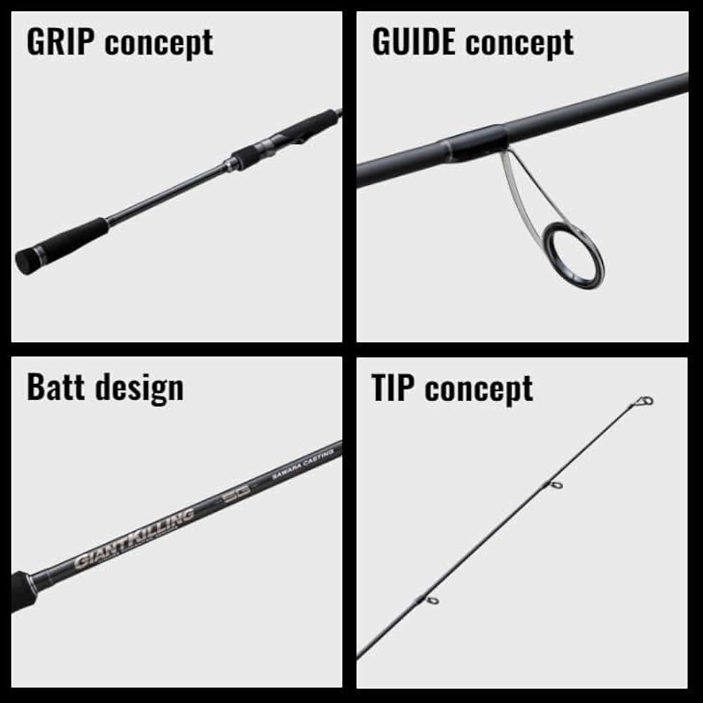 Major Craft Casting Rod Giant Killing 5G Spanish Mackerel Casting (5G-class) Spinning GK5C-732M/SWR