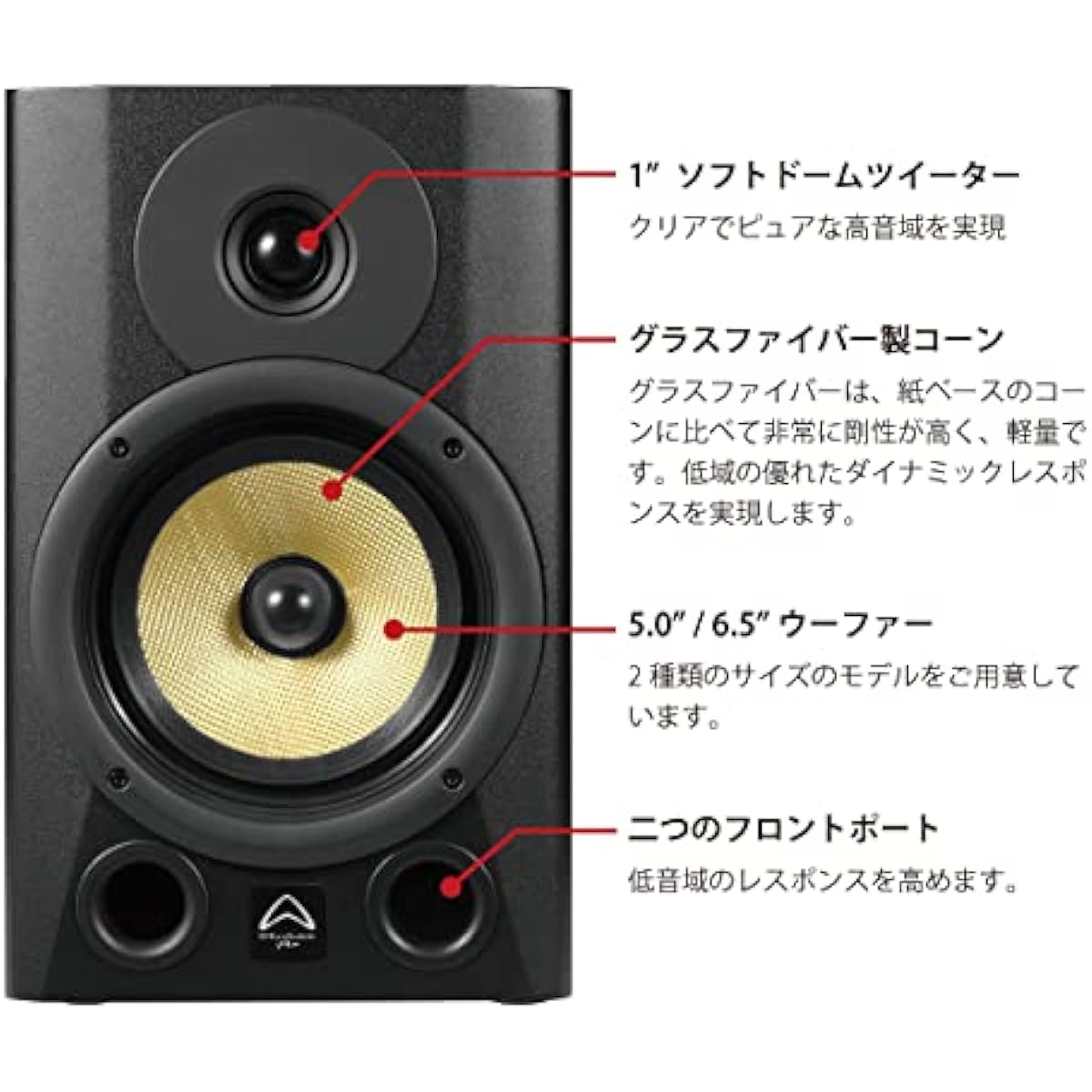 Wharfedale Pro Diamond studio 5-BT compact powered monitor speaker 5 inch woofer