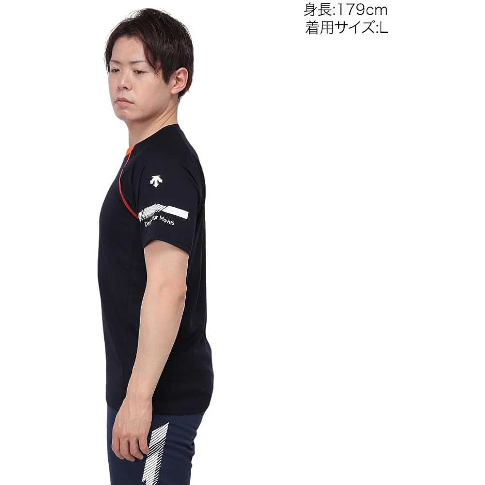 [DESCENTE] T-Shirt, Short Sleeve Practice Shirt, Practice Wear, Sweat Absorbent, Quick Drying