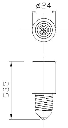 Aoyama Dento E17-E11 conversion adapter 20 pieces