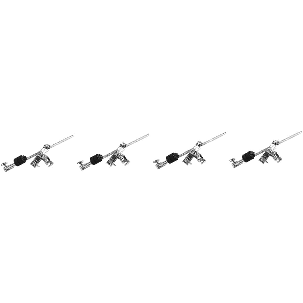 VICASKY 4pcs Extension Clip Drum Grabber Clamp Microphonos Drum Grabber Extension Arm Drum Rack Booby Bar Microphone Suspension Arm Drum Clip Drum B