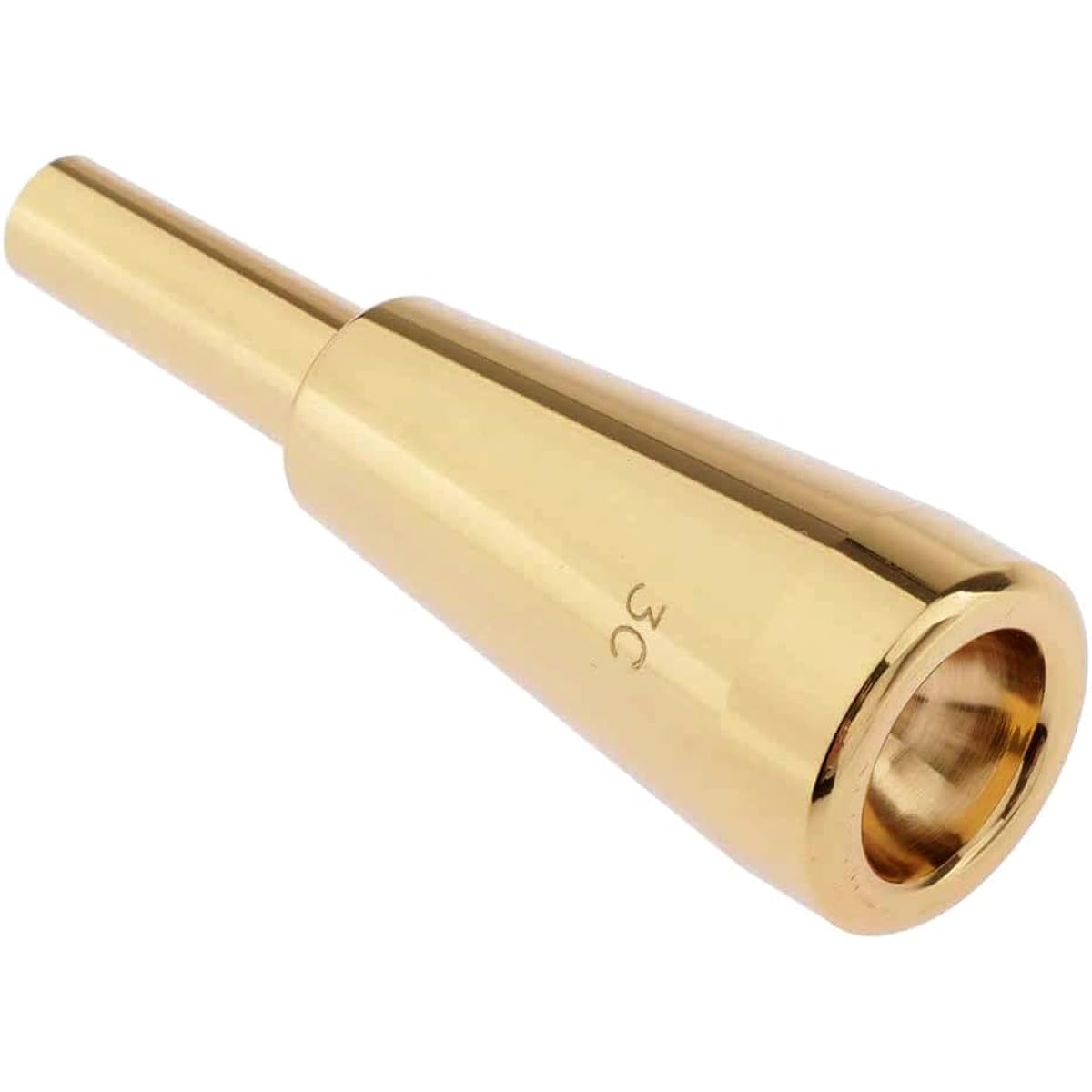 TUOREN Heavy Duty Trumpet Mouthpiece 3C Mouthpiece Compatible with Professional Players, Outer Diameter 9.8mm
