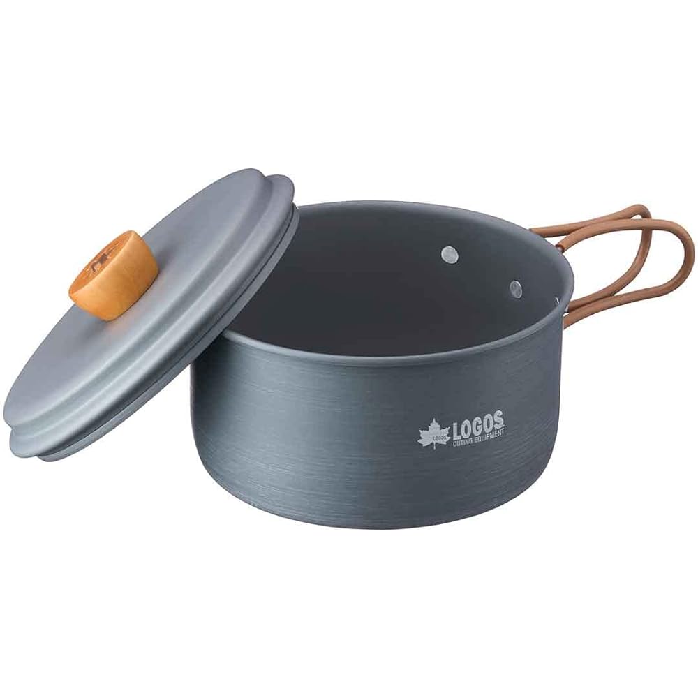 LOGOS Cooker & Kettle Set 81210212 Gray [Pot] (Approx.) Diameter 16.5 x Height 8.2cm