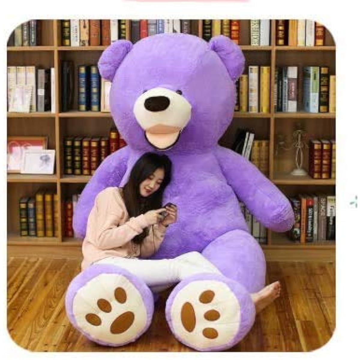 NOVA Plush Toy, Extra Large Teddy Bear, Body Pillow, Cushion, Cute, Cuddle Pillow, Celebration Gift (Purple, 200cm)