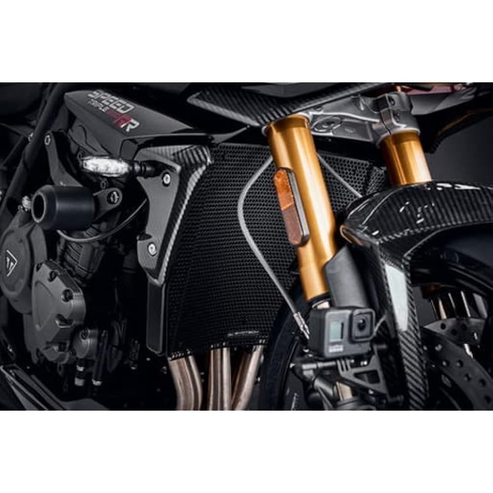 Evotech Performance Radiator Guard Black Triumph Speed Triple 1200 RS (2021+) | PRN015488-01