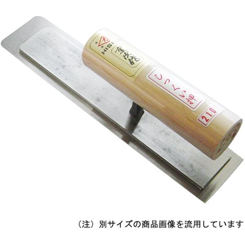 Kajiwara Trowel Manufacturing Works Hisika Shigetsugu Honyaki Plaster Press Square Shape 0.5mm Thickness 240mm