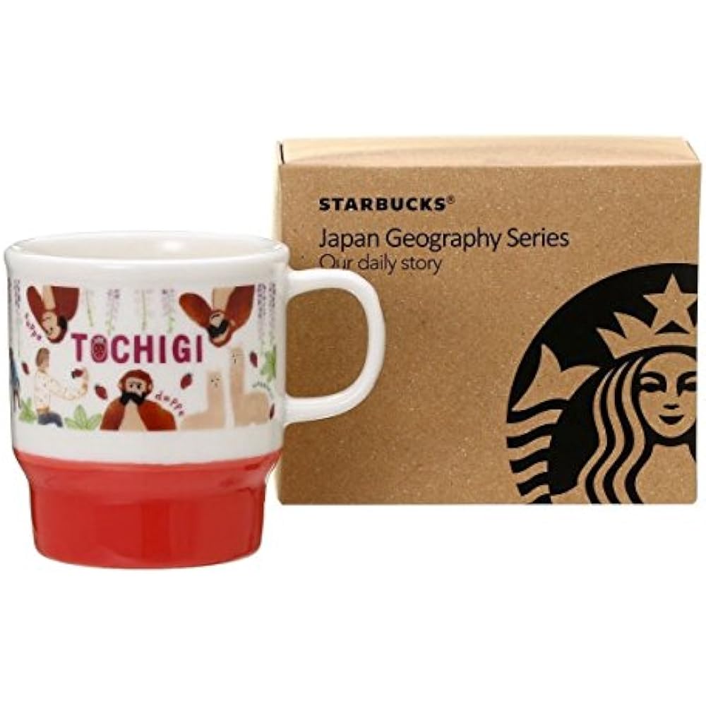 STARBUCKS Starbucks Japan Limited Tochigi Limited Mug Renewal Design Japanese Japanese Style Three Monkeys Strawberry Monkey Monkey Dialect TOCHIGI Regional Limited Local Limited White White Green Green Mug Cup Ceramic 355ml