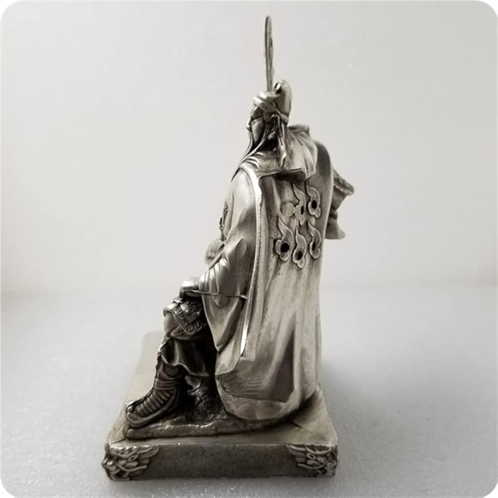 Romance of the Three Kingdoms Guan Yu Statue Guan Emperor Statue Guan Gong Statue Copper Bronze Statue Car Ornament Chinese Traditional Artwork Buddha Statue Guan Yu Deity Statue Samurai God Three Kingdoms Engi Guan Yuncho Guan Yu Seiryu Engetsu Sword Pr