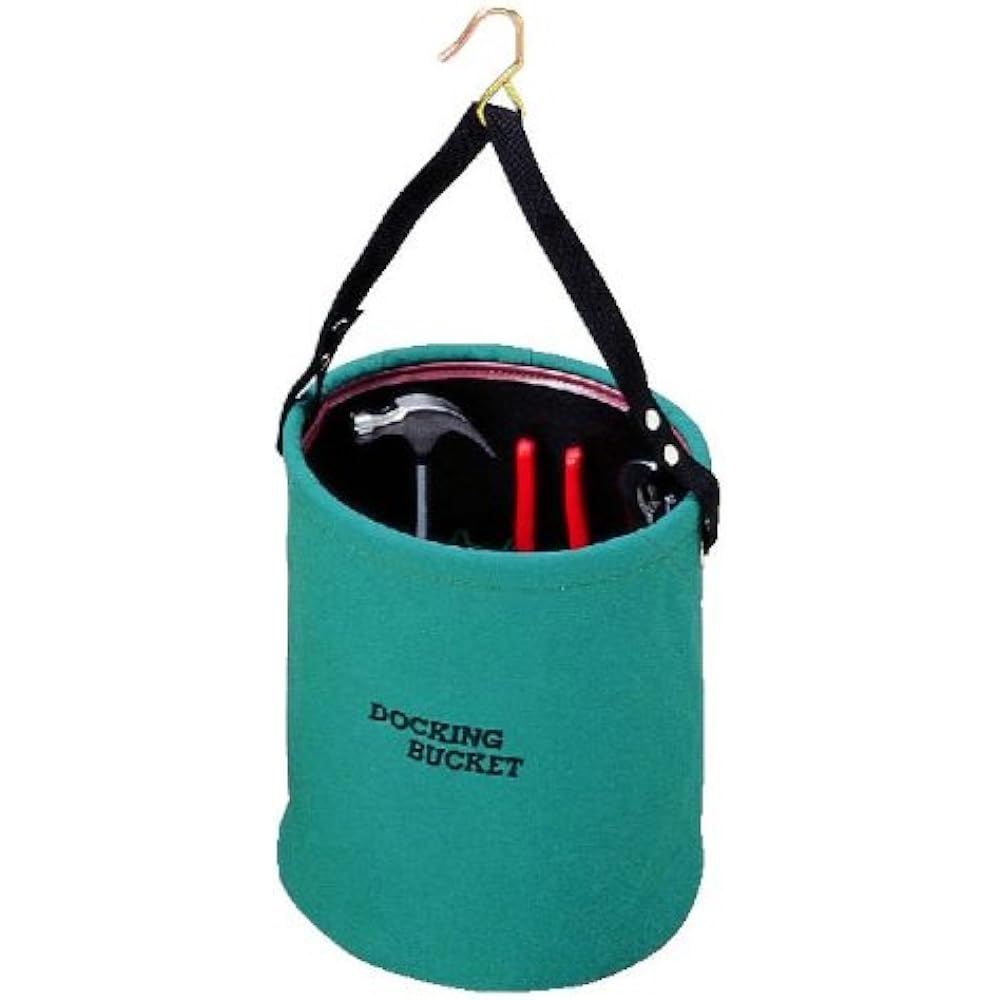 KOZUCHI No. 8 Canvas Docking Bucket Green Diameter 27 x Height 30cm KBD-27 G