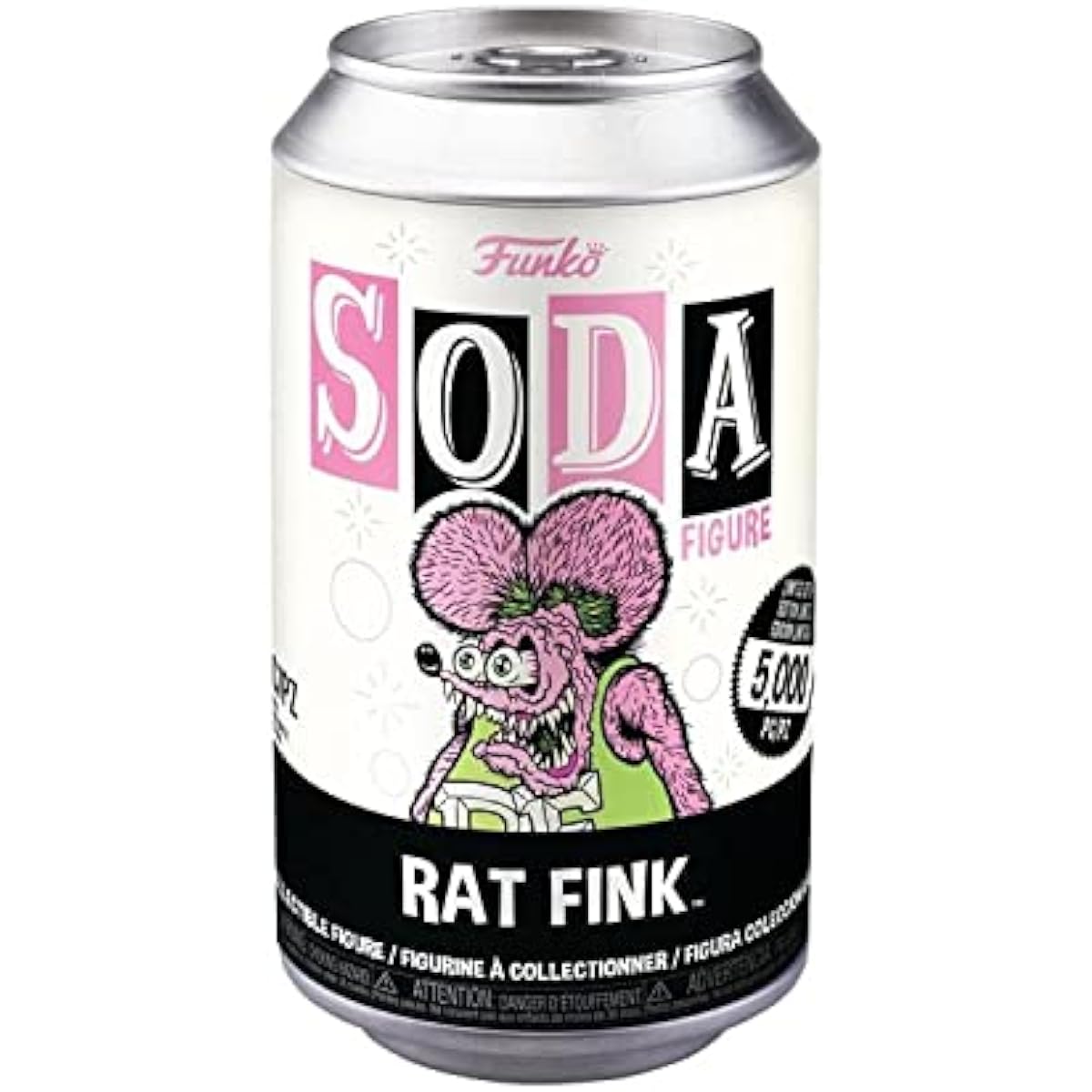 Neon Rat Fink Vinyl Soda Figure