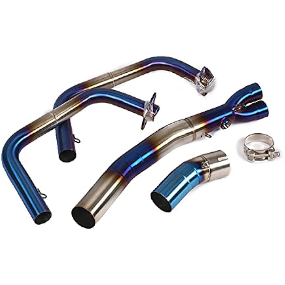 Motorcycle Exhaust Port Exhaust Pipe Intermediate Pipe Motorcycle Silencer Slip-on Muffler Motorcycle Muffler Full Exhaust Ninja250/Z250 (2017-2022) Ninja400/Z400 (2018-2022) Applicable