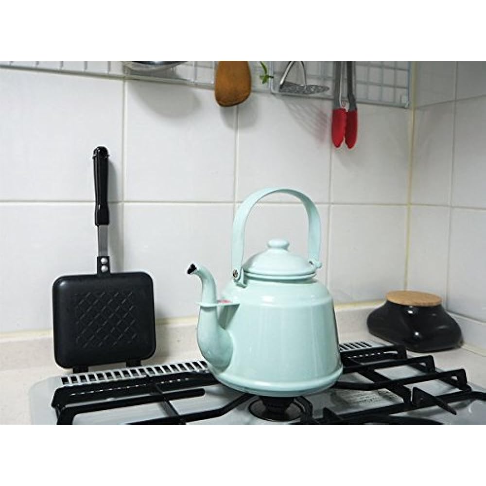 Fireside Retro Enamel Kettle Black 41302