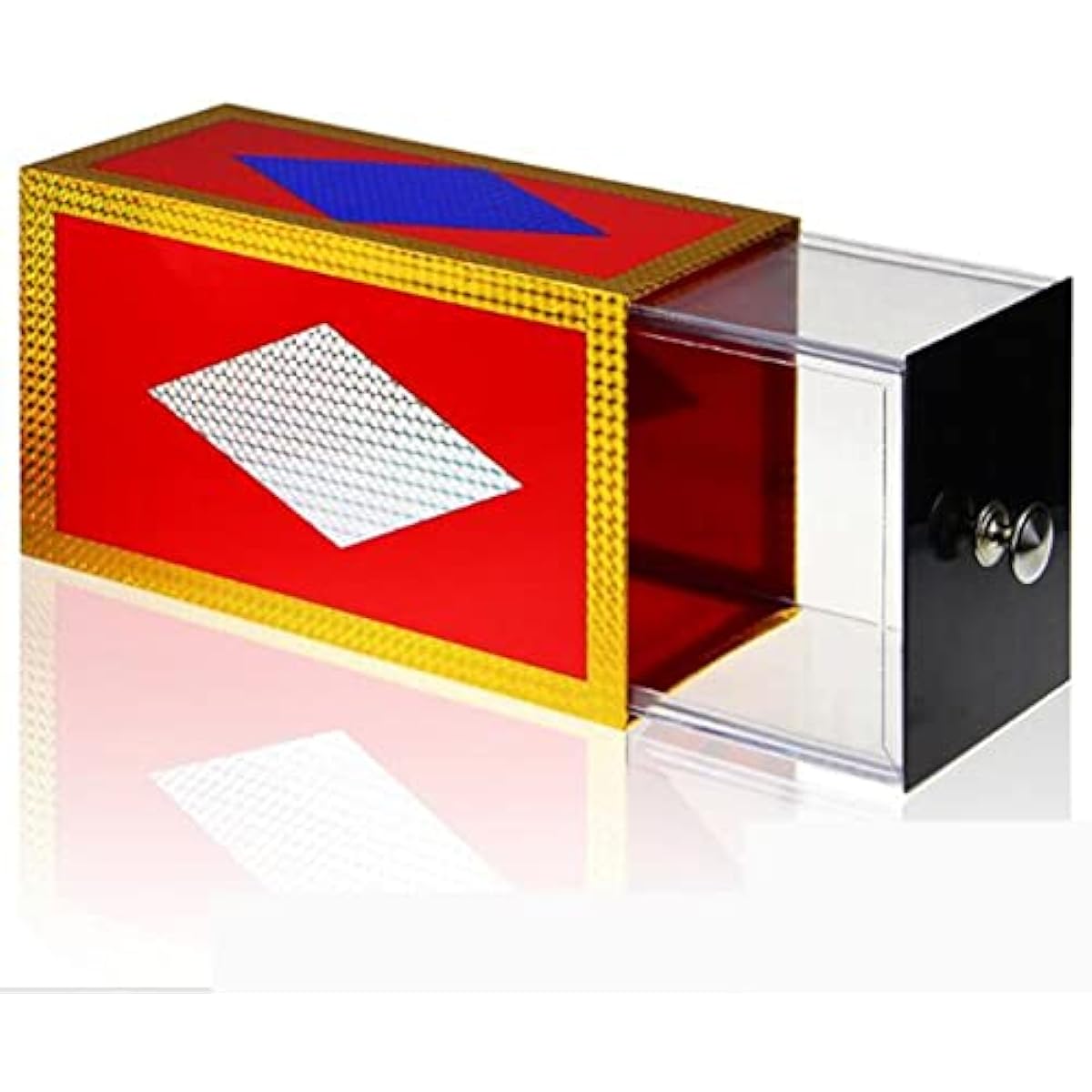 Drawer Box (Clear) Transparent Magic Trick Production Item Box Appears Stage Illusion Gimmick Fun Professional Magician