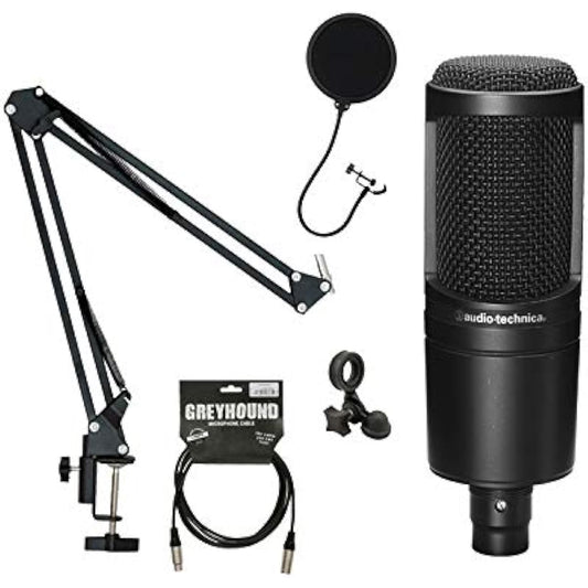 audio-technica AT2020 (set with desk arm stand and KLOTZ microphone cable)...
