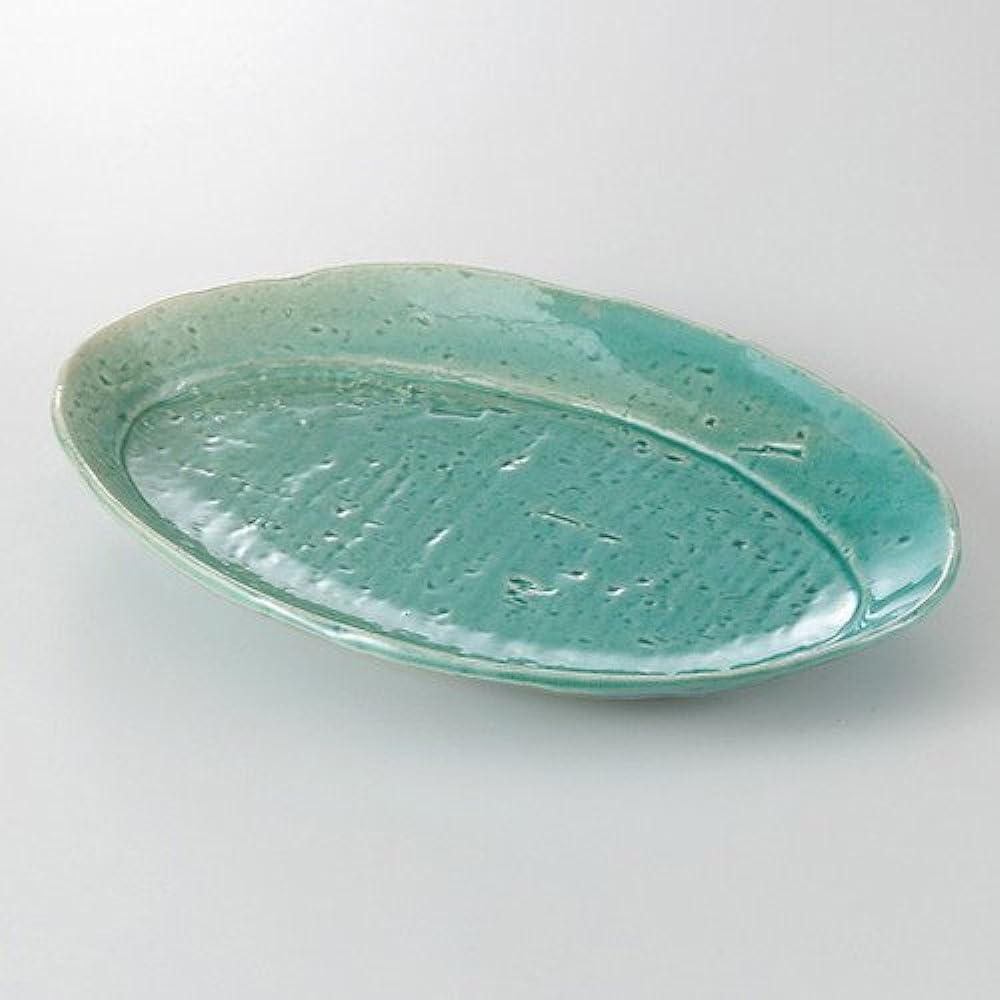 Set of 10 Turkish Intrusion Oval Rim Plate [23.8 x 15.8 x 3.3cm 350g] [Yakimono Plate] [Restaurant, Inn, Japanese Tableware, Restaurant, Commercial Use]