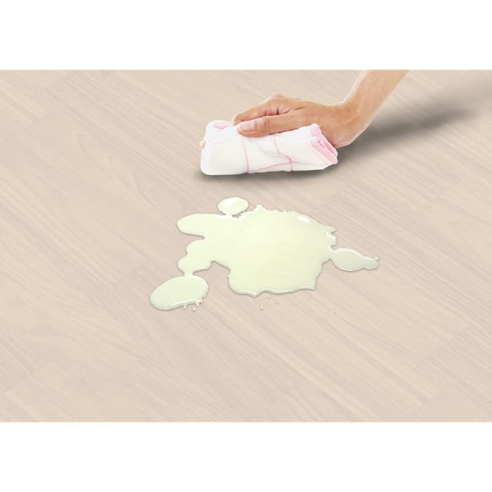 Meiwa Gurabia Waterproof insole carpet that can also be used as a hot carpet cover AHW-1003HH 200cm x 250cm (for 3 books) Wood grain white