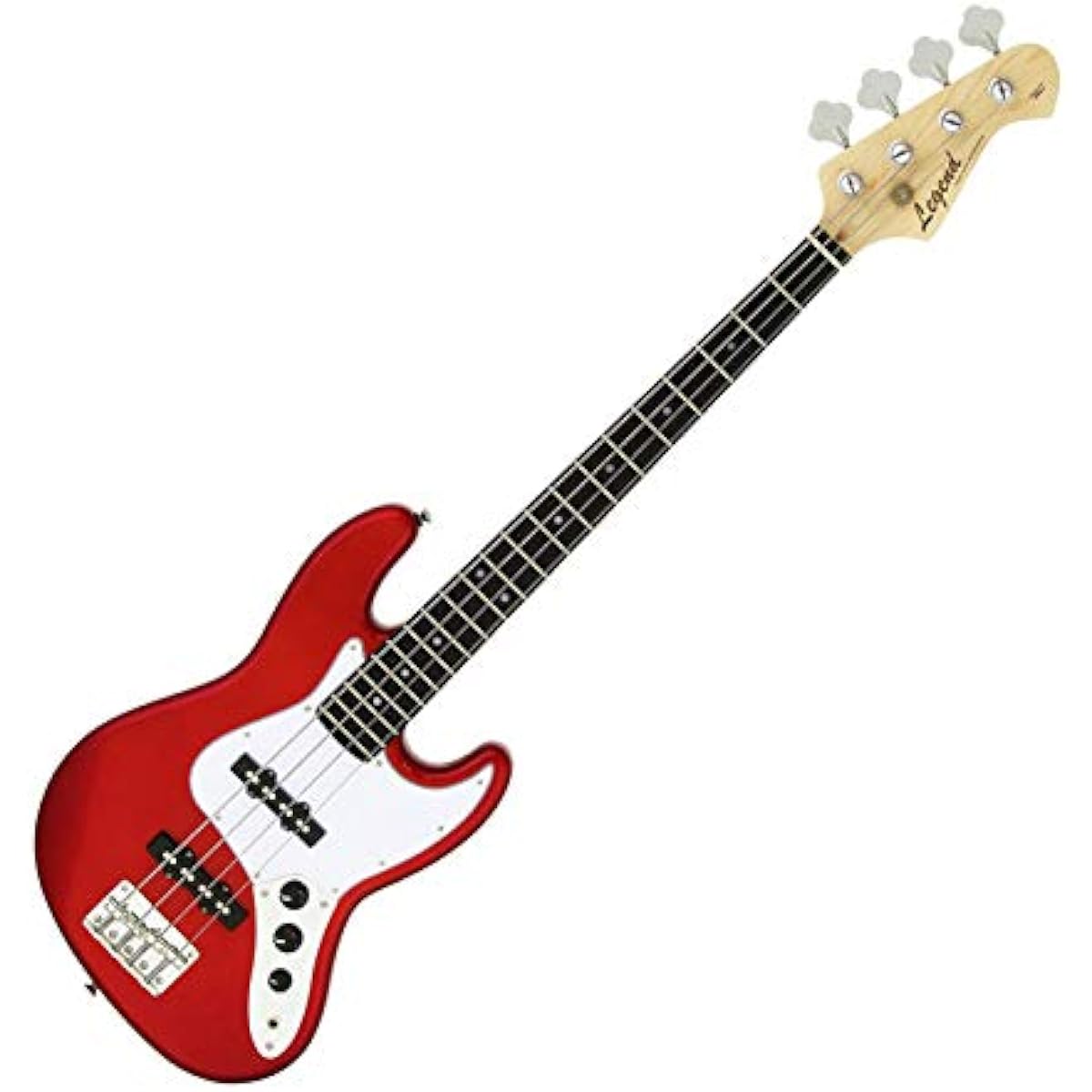 LEGEND LJB-MINI Candy Apple Red Bass Beginner 12-piece Set [Fender Amplifier Included] Mini Size Legend