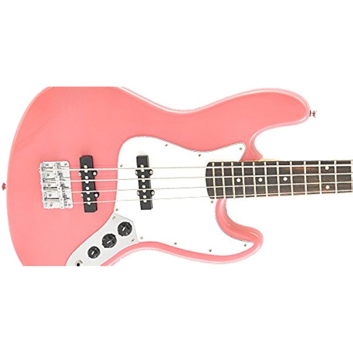 PLAYTECH JB420 PINK Jazz Bass Electric Bass