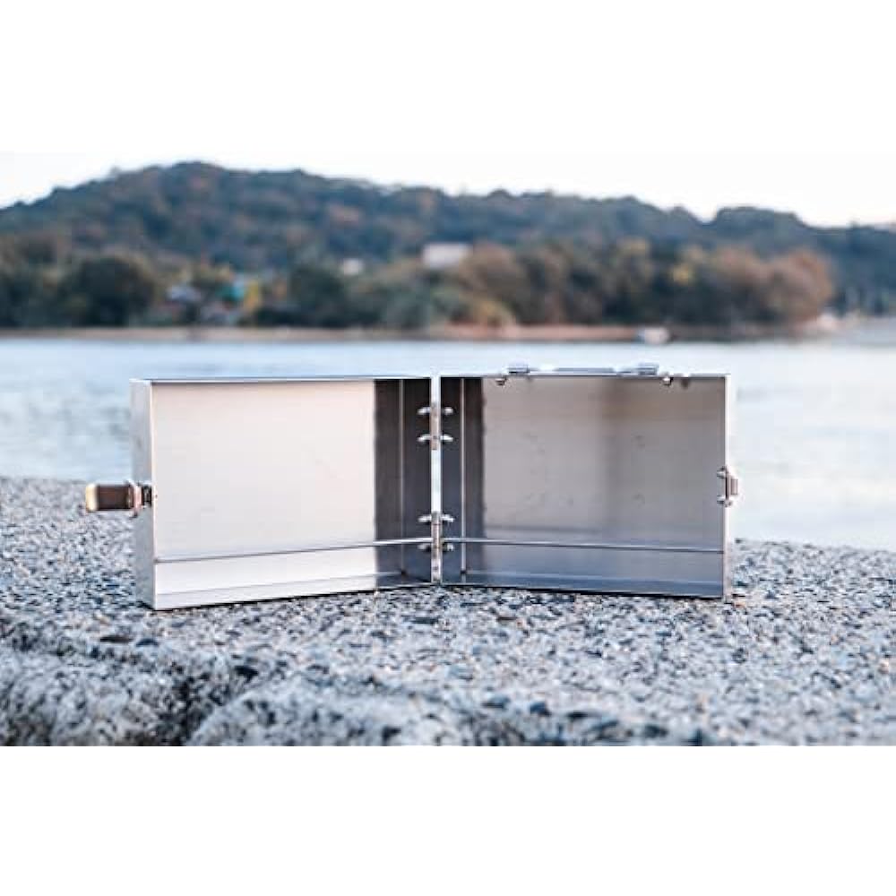 RODGERS Stainless Steel Spice Box Spice Box Outdoor Camping Kitchen Seasoning Cooking Tool Case Storage Okamochi BBQ Seasoning Case Stainless Steel Made in Japan RG-OD-SPBOX1N