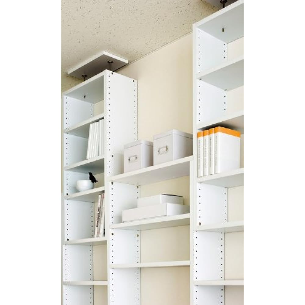 WALLDEY Open wall tension storage shelf (5 connected shelves, 60cm) WD-605 Dark brown 6884y